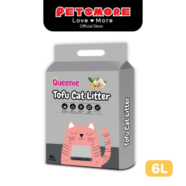 QUEENIE Tofu Cat Litter - Charcoal (6L)