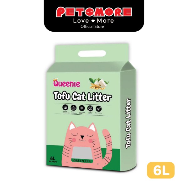 QUEENIE Tofu Cat Litter - Green Tea (6L)