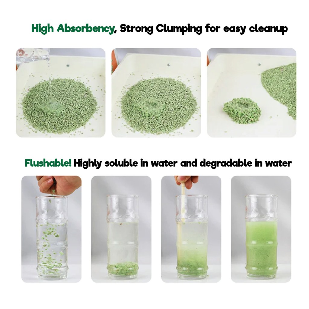MYCRACK Super Clumping Broken Tofu Cat Litter - Lavender (7L) Pasir Kucing Tofu Beads - Image 3