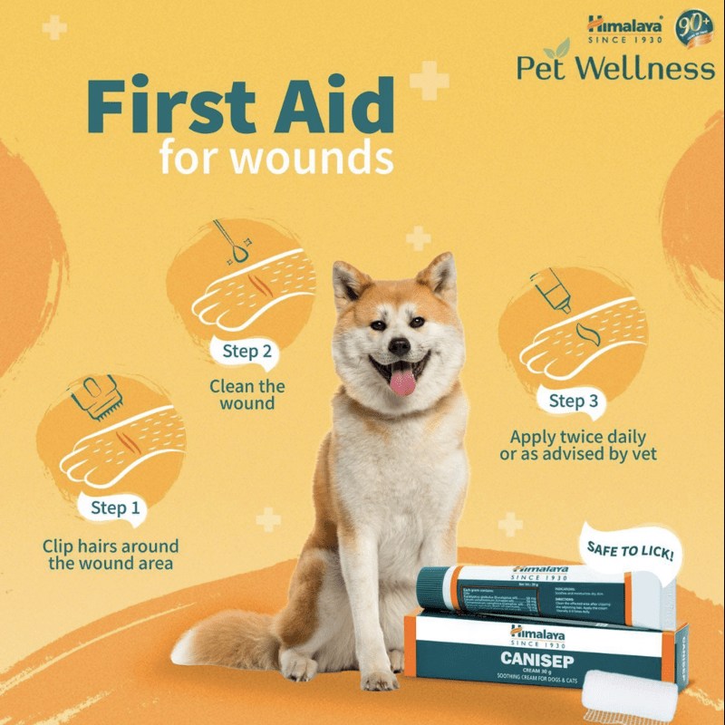 Himalaya Canisep Cream (30g) for Cat & Dog (Cuts, Dry/Moist Eczema, Ringworm, Fungus) - Image 3