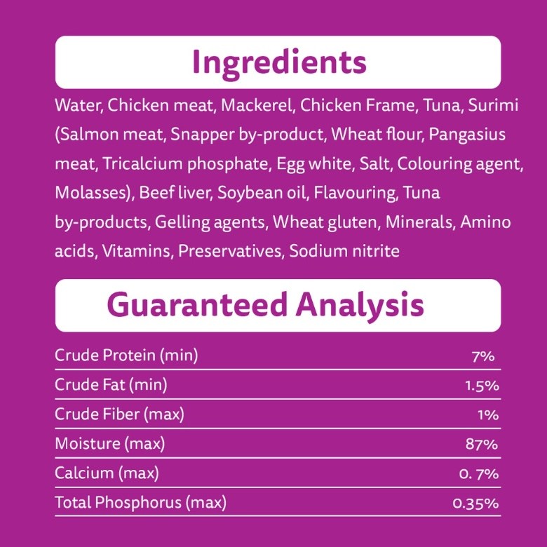 WHISKAS Pouch Cat Wet Food Adult Mackerel & Salmon 80g x 24 [Carton Pack] / Makanan Kucing - Image 3