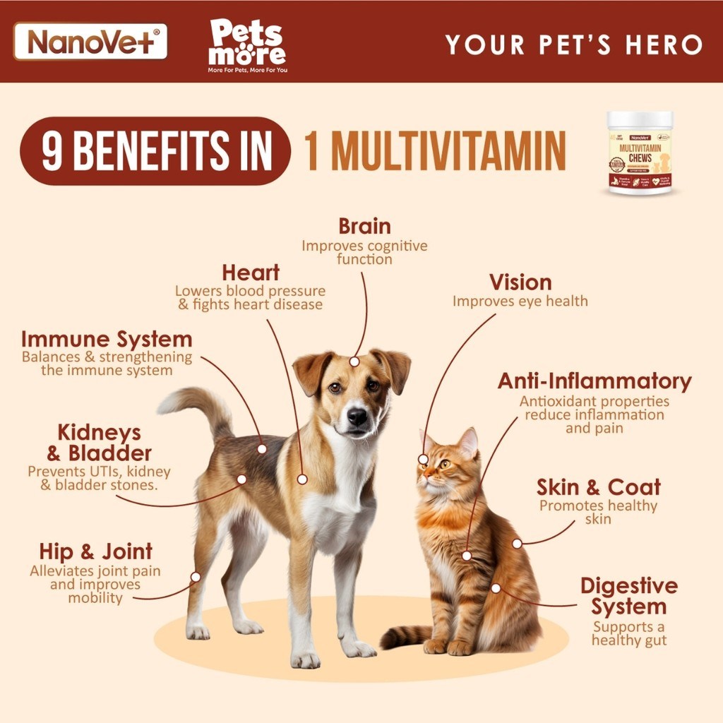 NANOVET Chews Multivitamin - 45chew cat and dog vitamin - Image 3