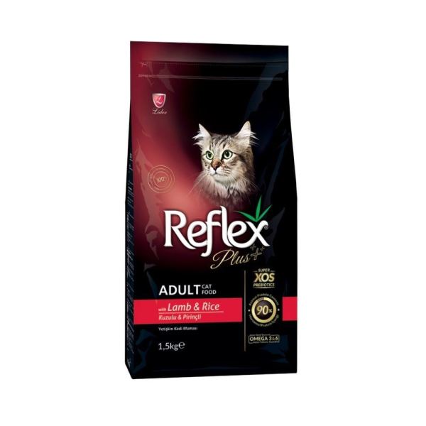 REFLEX Plus Adult Cat Food Lamb & Rice 1.5kg